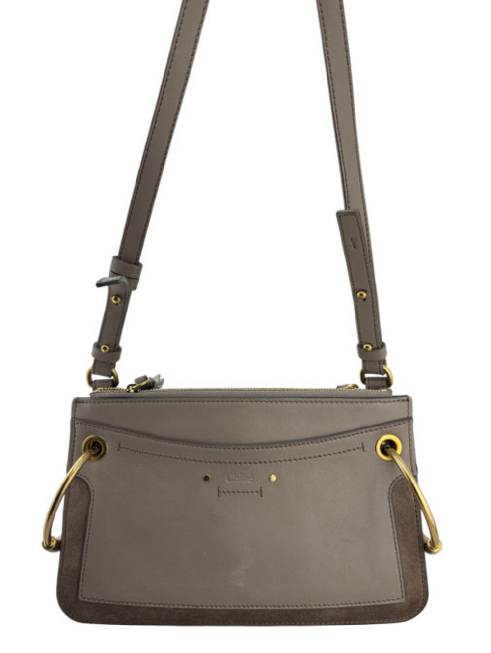 Chloe Small Roy Crossbody Bag in Motty Grey